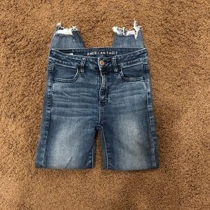 American Eagle Raw Hem Jeggings